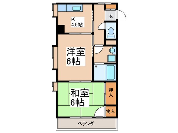 オ－クヒルズの物件間取画像